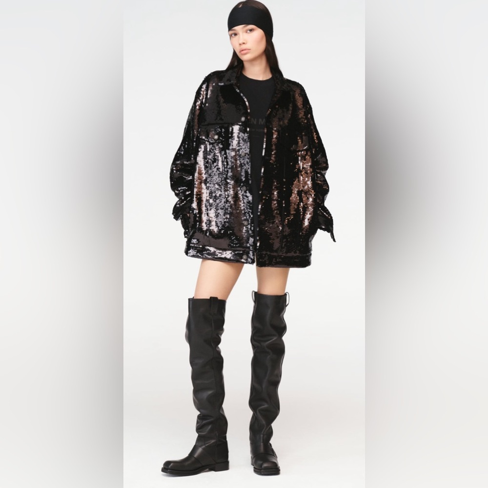 Zara X Steven Meisel BLK 🖤🖤🖤Sequin Jacket  - Size Small - NWT